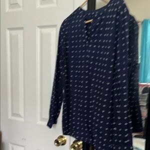 Navy Blue Patterned TIME AND TRUE L (12-14)